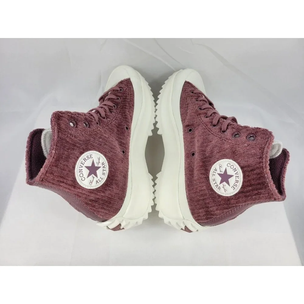 Converse Run Star Hike Platform High Stripe Knit Shoes Mens 8.5 Women 10 A03252C - Picture 7 of 8